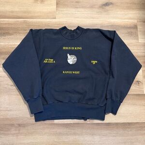 Kanye West Jesus Is king Dove II Crewneck Men’s Large Black